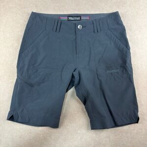 Marmot Shorts Women’s Sz 4 Gray‎ Stretch Zip Pocket Outdoor Hiking Quick Dry